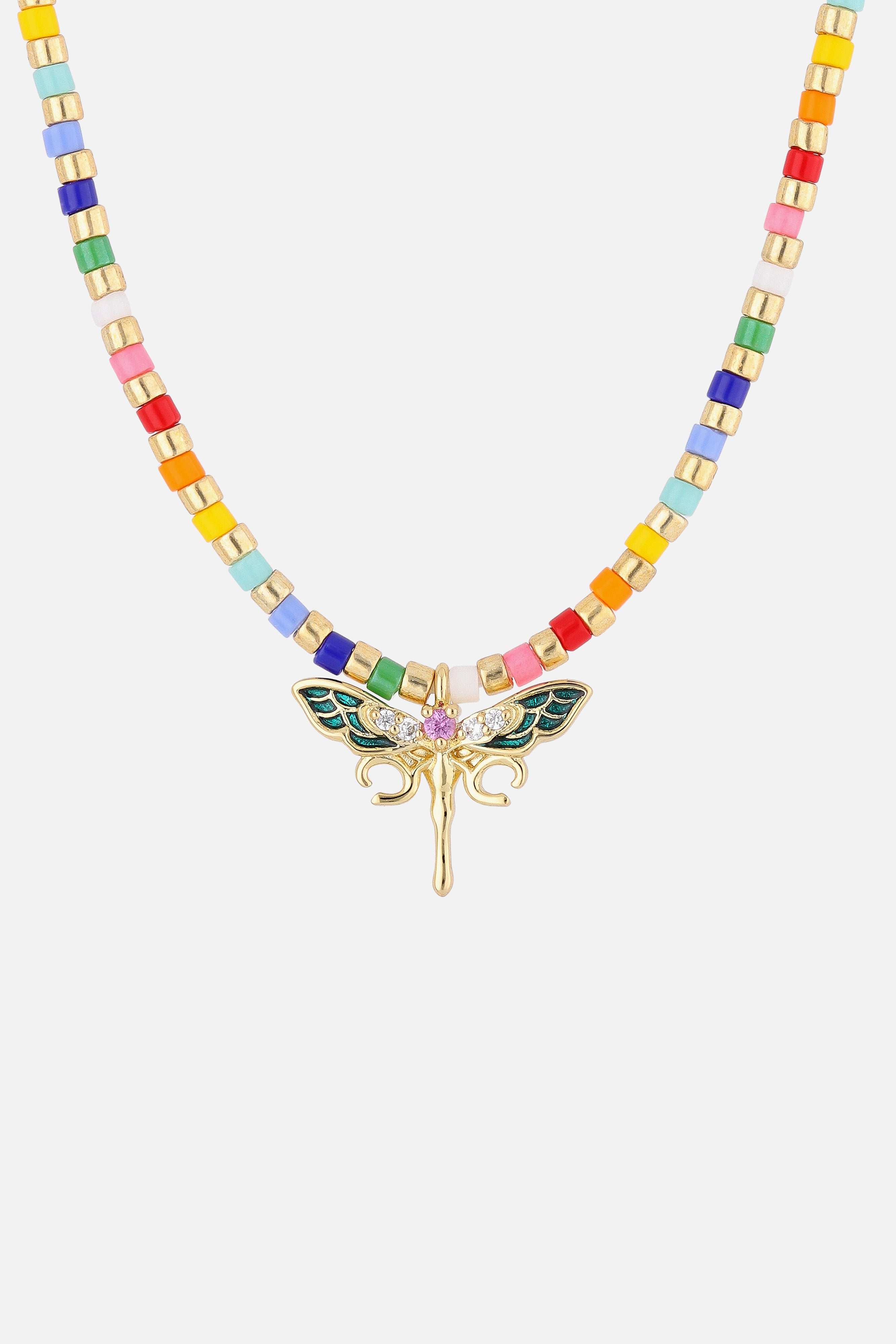 DRAGONFLY RAINBOW NECKLACE - 1